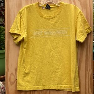 Obey Yellow T-Shirt, Size Small